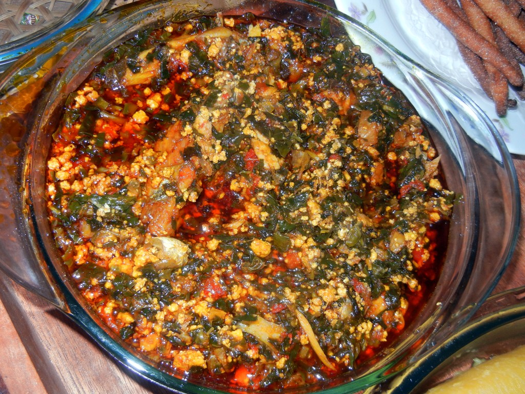 Ghana recipes: kontomire stew.